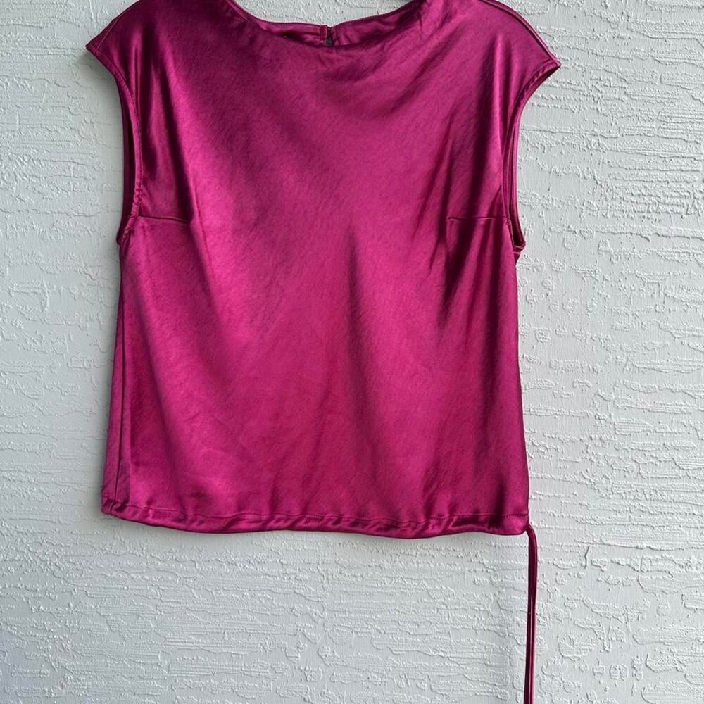 Line-dot Women's Pink and Purple Blouse